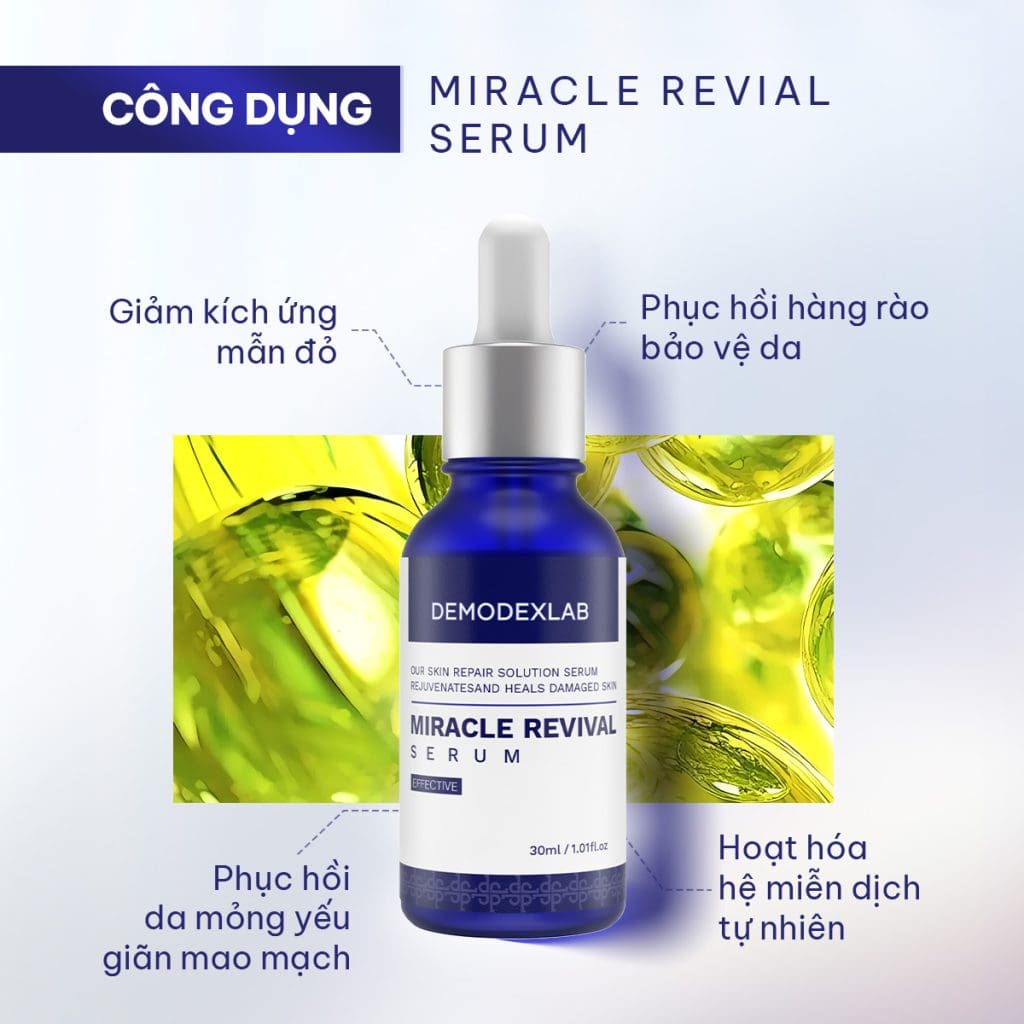 Công dụng của Serum phục hồi da Demodexlab